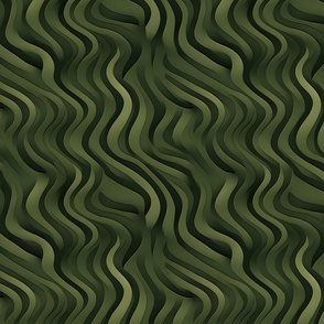 Olive Green Waves