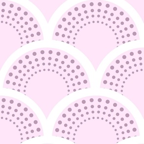 preppy pink sea urchins wallpaper scale