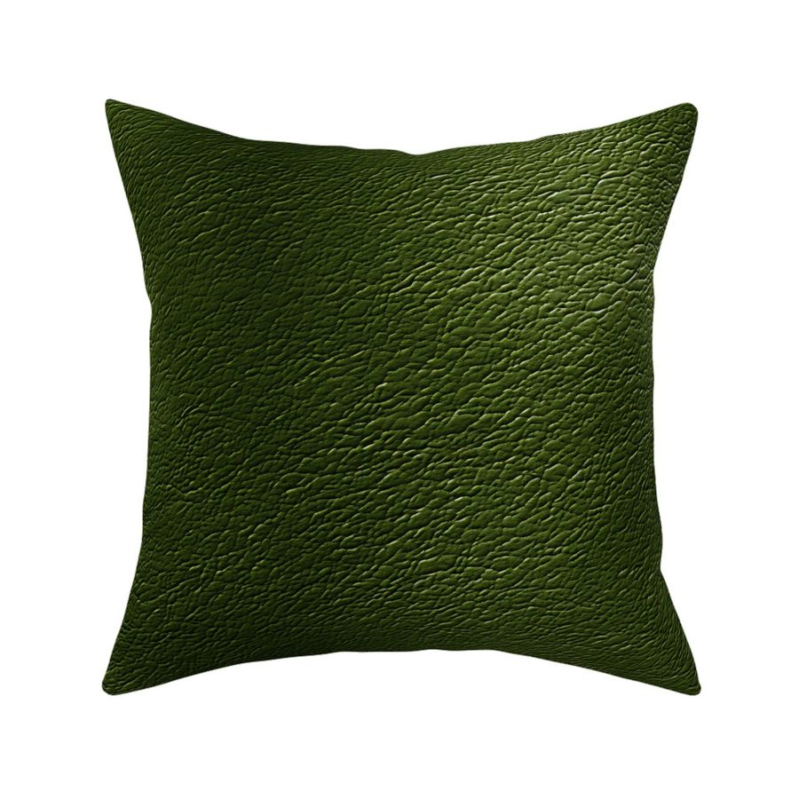 Dark Olive Green Leather Texture