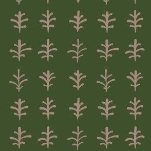 Simple Twig Grid Pattern - Green Purple