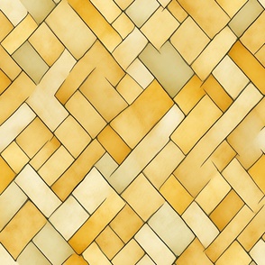 Shades of Yellow Abstract Rectangles
