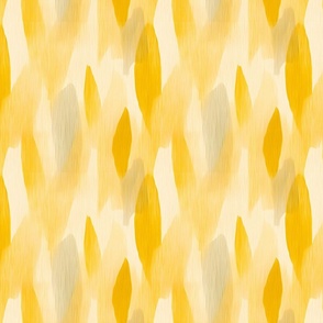 Yellow Abstract Brush Marks