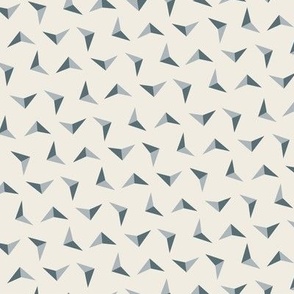 arrows - creamy white _ french grey _ marble blue - simple small geometric