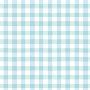 Aqua Blue Gingham