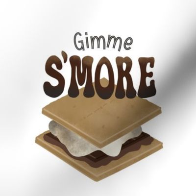 8” Panel Gimme S’More on White