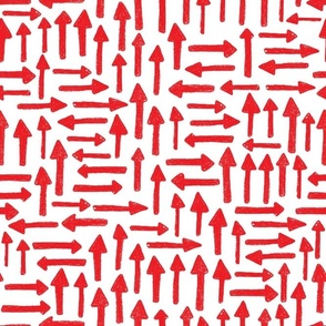 Kodomo Crayon red arrows on white