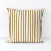 1/2” Wide Vertical Stripe Khaki and Ivory