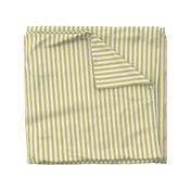 1/2” Vertical Stripes, Dill Green and Ivory