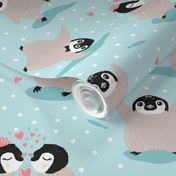 Cutest Baby Penguin Party Polka Dot, Jumbo