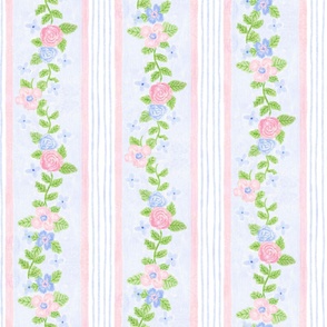 Grandmillennial Rosette Floral Wallpaper