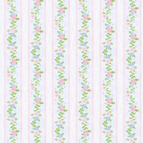 Grandmillennial Rosette Floral Wallpaper Wallpaper 