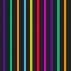(M) Stripe/Line pattern - rainbow coloured  stripes