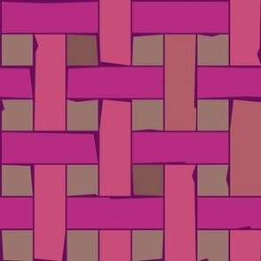 Textural Weave in Pink Tones - medium