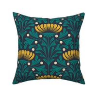 2829 B Large - art deco flowers