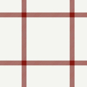 Minimalistic Tartan in christmas red 200