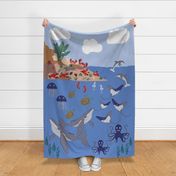 Sea Life Throw Blanket