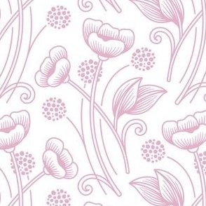 2832 A Medium - hand drawn wildflowers  