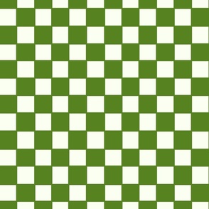 Checkerboard Pattern - Green Checkers P
