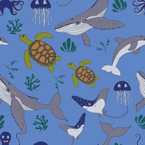 Whales & Dolphins LB - Large