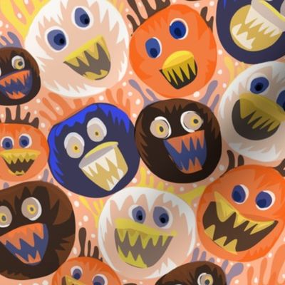 Monster Party- Quirky Halloween Monsters- Monster Mash 