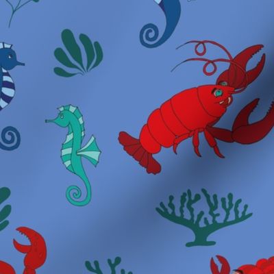 Lobster, Crab and Seahorse - Large