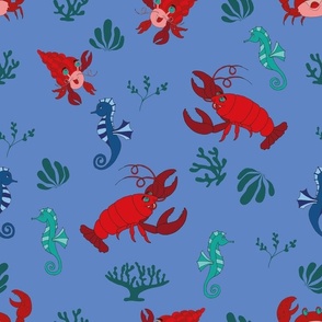 Lobster, Crab and Seahorse - Large