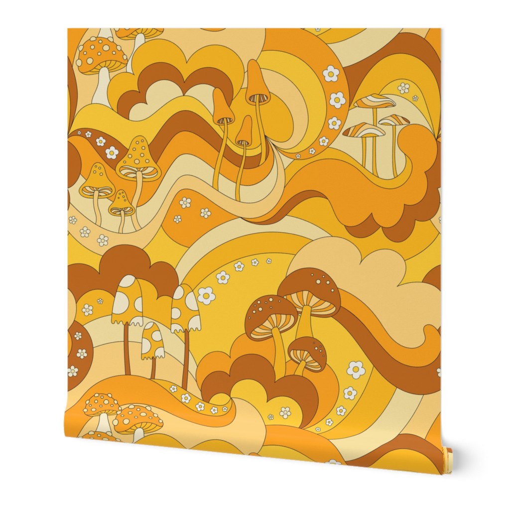 Trippy Mushroom - Yellow