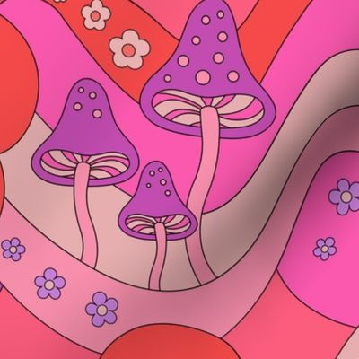 Trippy Mushroom - Pink