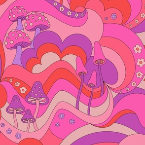 Trippy Mushroom - Pink