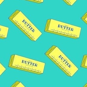 Stick of Butter in retro aqua