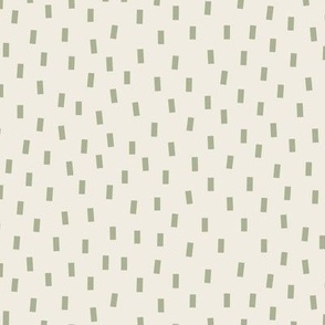 confetti - creamy white _ light sage green 02 - simple geometric