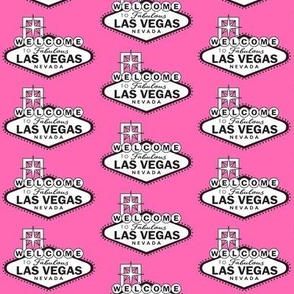 Las Vegas sign on hot pink