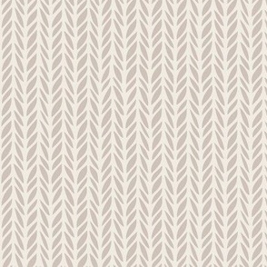 herringbone - creamy white _ silver rust - cozy knit stripe