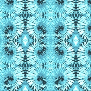 Aqua swirl tie dye 10x10