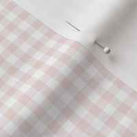 piglet pink and snow white 1/4" gingham squares