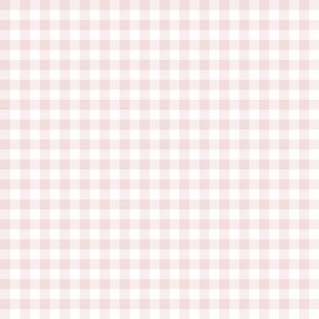 piglet pink and snow white 1/4" gingham squares