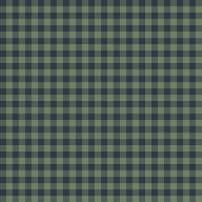 navy and olive 1/4" gingham squares