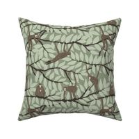 medium - spider monkeys - soft sage