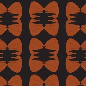 Modern Terracotta Butterly Abstracted 