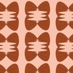 Butterfly Abstracted Terracotta and Peach