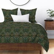 Blackthorn by William Morris - antique colors (12 inch wide pattern) 