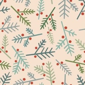 Holiday Winter Berries - Ivory