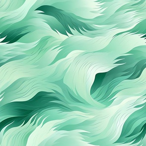 Green Ombre Abstract