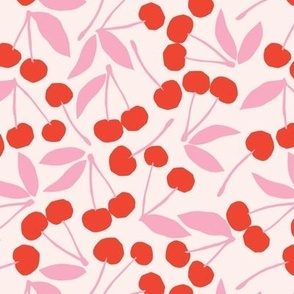 Bold Cherry Bomb Paper Cut Outs in Pink and Red Vermillion (Medium)