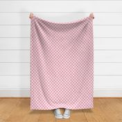 Wonky Check Paper Cut Checkerboard in Pink and Cream (Medium)