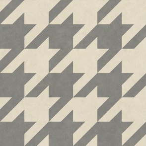Houndstooth | Gray | Large Print