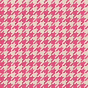 Houndstooth | Pink | Small Print