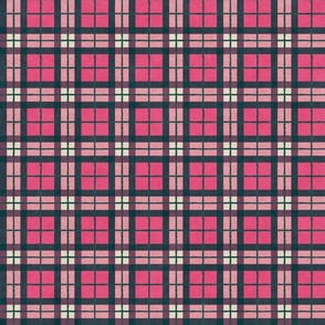  Plaid | Pink and Green | Small