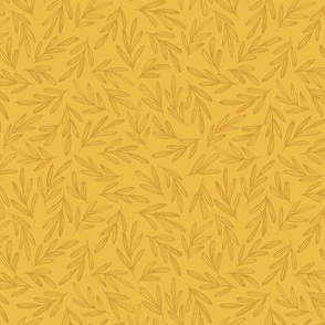 Sketched Leaves Non-Directional in Mustard