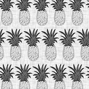 Pineapple Polygons Black and White